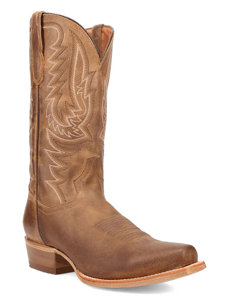 Dan Post DP7015 Mens ROMAN Leather Boot Tan side / front view. If you need any assistance with this item or the purchase of this item please call us at five six one seven four eight eight eight zero one Monday through Saturday 10:00a.m EST to 8:00 p.m EST