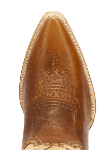 Dan Post DP7059 Womens DAYLA Leather Boot Tan toe view. If you need any assistance with this item or the purchase of this item please call us at five six one seven four eight eight eight zero one Monday through Saturday 10:00a.m EST to 8:00 p.m EST