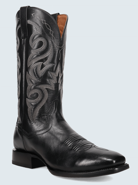 Dan Post DP7087 Mens Remington Western Boot Black front and side view. If you need any assistance with this item or the purchase of this item please call us at five six one seven four eight eight eight zero one Monday through Saturday 10:00a.m EST to 8:00 p.m EST