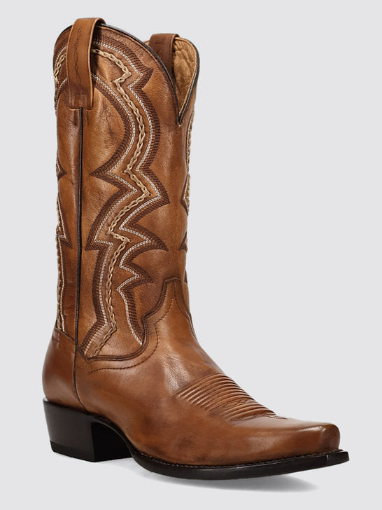 Dan Post DP7138 Mens GALLUP Snip Toe Western Boot Bay Apache front and side view. If you need any assistance with this item or the purchase of this item please call us at five six one seven four eight eight eight zero one Monday through Saturday 10:00a.m EST to 8:00 p.m EST