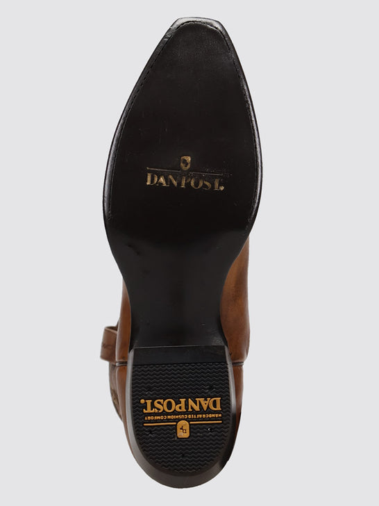 Dan Post DP7138 Mens GALLUP Snip Toe Western Boot Bay Apache sole view. If you need any assistance with this item or the purchase of this item please call us at five six one seven four eight eight eight zero one Monday through Saturday 10:00a.m EST to 8:00 p.m EST