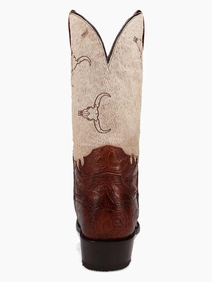 Dan Post DP80516 Mens Rodeo Hair On Leather Boot Brown front and outter side view. If you need any assistance with this item or the purchase of this item please call us at five six one seven four eight eight eight zero one Monday through Saturday 10:00a.m EST to 8:00 p.m EST