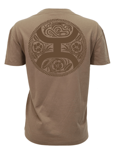 Hooey HT1900BR Womens Concho T-Shirt Shitake Brown back view. If you need any assistance with this item or the purchase of this item please call us at five six one seven four eight eight eight zero one Monday through Saturday 10:00a.m EST to 8:00 p.m EST
