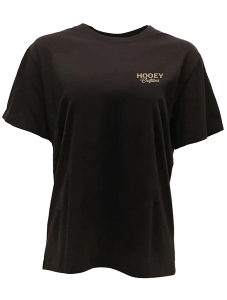 Hooey HT2610DKBR Mens Flock Shot T-Shirt Dark Brown front view. If you need any assistance with this item or the purchase of this item please call us at five six one seven four eight eight eight zero one Monday through Saturday 10:00a.m EST to 8:00 p.m EST