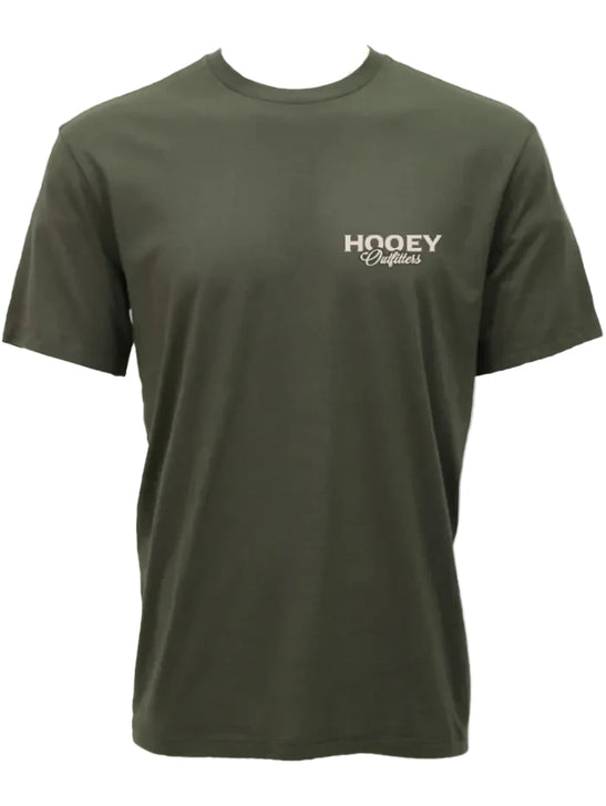 Hooey HT2614GR Mens Remi T-Shirt Green front view. If you need any assistance with this item or the purchase of this item please call us at five six one seven four eight eight eight zero one Monday through Saturday 10:00a.m EST to 8:00 p.m EST