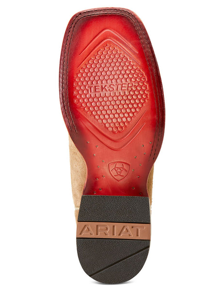 Ariat 10047051 Womens Frontier Chimayo Western Boot Dijon Roughout sole view. If you need any assistance with this item or the purchase of this item please call us at five six one seven four eight eight eight zero one Monday through Saturday 10:00a.m EST to 8:00 p.m EST
