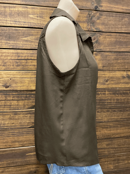Santiki 4666-866 Womens Lindy Top Solid Brown side view. If you need any assistance with this item or the purchase of this item please call us at five six one seven four eight eight eight zero one Monday through Saturday 10:00a.m EST to 8:00 p.m EST