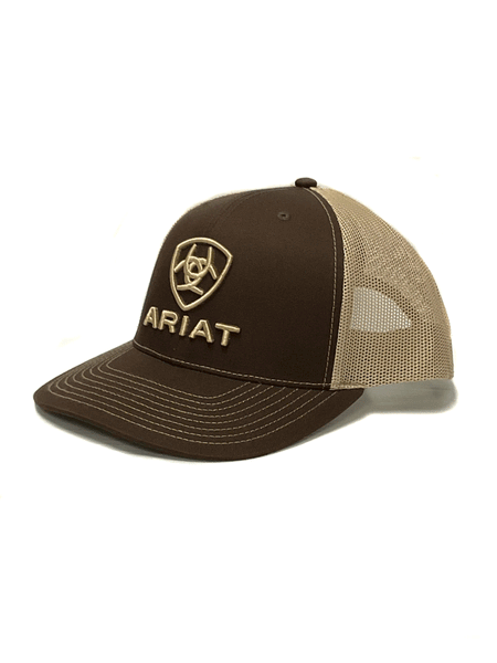 Ariat A300003102 Cap Shield Brown front and side view. If you need any assistance with this item or the purchase of this item please call us at five six one seven four eight eight eight zero one Monday through Saturday 10:00a.m EST to 8:00 p.m EST