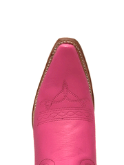 Corral Z5138 Ladies Embroidery Western Boot Fuchsia toe view from above. If you need any assistance with this item or the purchase of this item please call us at five six one seven four eight eight eight zero one Monday through Saturday 10:00a.m EST to 8:00 p.m EST