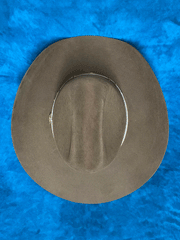 Stetson SBPWRV-754023 POWDER RIVER 4X Buffalo Felt Hat Mink top view from above. If you need any assistance with this item or the purchase of this item please call us at five six one seven four eight eight eight zero one Monday through Saturday 10:00a.m EST to 8:00 p.m EST
