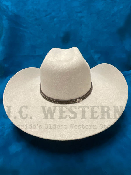 Justin JF0630CROW4401 Bent Rail Crowell 6X Fur Felt Hat Natural back view. If you need any assistance with this item or the purchase of this item please call us at five six one seven four eight eight eight zero one Monday through Saturday 10:00a.m EST to 8:00 p.m EST