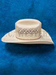 Stetson SSTHDR-3042P1 THUNDER 10X Straw Hat Natural right side view. If you need any assistance with this item or the purchase of this item please call us at five six one seven four eight eight eight zero one Monday through Saturday 10:00a.m EST to 8:00 p.m EST