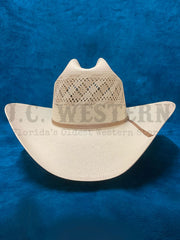 Stetson SSTHDR-3042P1 THUNDER 10X Straw Hat Natural back view. If you need any assistance with this item or the purchase of this item please call us at five six one seven four eight eight eight zero one Monday through Saturday 10:00a.m EST to 8:00 p.m EST