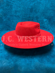 Charlie 1 Horse CWFLIN-064045 Womens FLING Felt Hat Red right side view. If you need any assistance with this item or the purchase of this item please call us at five six one seven four eight eight eight zero one Monday through Saturday 10:00a.m EST to 8:00 p.m EST