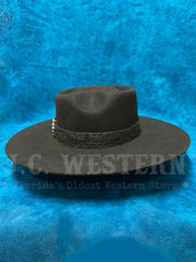 Charlie 1 Horse CWFLIN-064007 Womens FLING Felt Hat Black back view. If you need any assistance with this item or the purchase of this item please call us at five six one seven four eight eight eight zero one Monday through Saturday 10:00a.m EST to 8:00 p.m EST