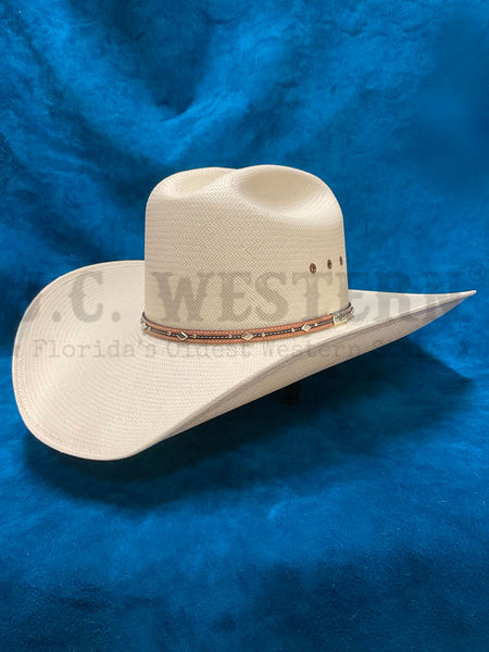 Resistol RSKNGT-304281 KINGMAN T 10X Straw Hat Natural side / front view. If you need any assistance with this item or the purchase of this item please call us at five six one seven four eight eight eight zero one Monday through Saturday 10:00a.m EST to 8:00 p.m EST