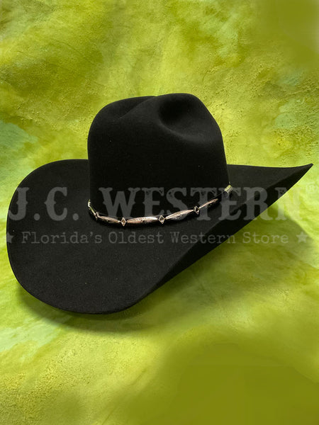 Stetson SFDLNT-754007 Del Norte 6X Felt Hat Black side / front view. If you need any assistance with this item or the purchase of this item please call us at five six one seven four eight eight eight zero one Monday through Saturday 10:00a.m EST to 8:00 p.m EST