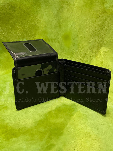 Brighton 89523 Forbes Passcase Wallet Black inside open view. If you need any assistance with this item or the purchase of this item please call us at five six one seven four eight eight eight zero one Monday through Saturday 10:00a.m EST to 8:00 p.m EST