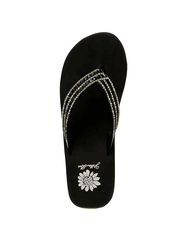 Yellow Box 52177 Womens Stasya Flip Flop Sandals Black view from above. If you need any assistance with this item or the purchase of this item please call us at five six one seven four eight eight eight zero one Monday through Saturday 10:00a.m EST to 8:00 p.m EST