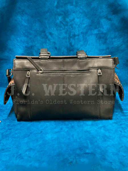Nocona N770010701 Womens Stacey Style Conceal Carry Satchel Black back view. If you need any assistance with this item or the purchase of this item please call us at five six one seven four eight eight eight zero one Monday through Saturday 10:00a.m EST to 8:00 p.m EST
