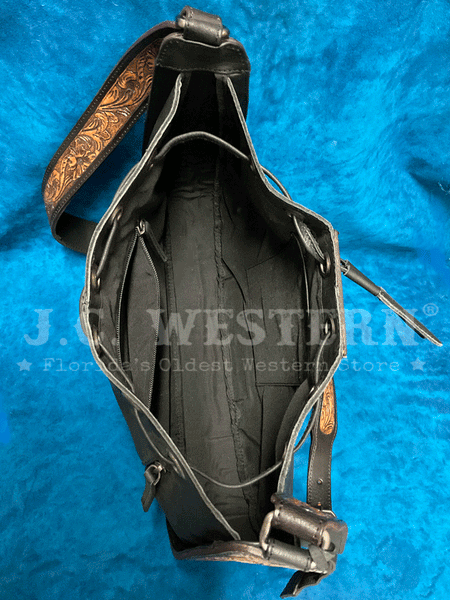 Nocona N770010501 Womens Stacey Style Conceal Carry Bucket Purse Black inside view. If you need any assistance with this item or the purchase of this item please call us at five six one seven four eight eight eight zero one Monday through Saturday 10:00a.m EST to 8:00 p.m EST