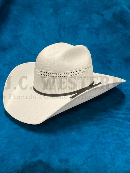 Bullhide 1040 WHITE GOLD 10X Hat White side / front view. If you need any assistance with this item or the purchase of this item please call us at five six one seven four eight eight eight zero one Monday through Saturday 10:00a.m EST to 8:00 p.m EST
