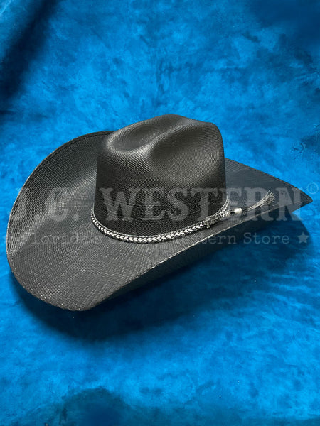 Twister T7169001 Bangora Western Hat Black side / front view. If you need any assistance with this item or the purchase of this item please call us at five six one seven four eight eight eight zero one Monday through Saturday 10:00a.m EST to 8:00 p.m EST