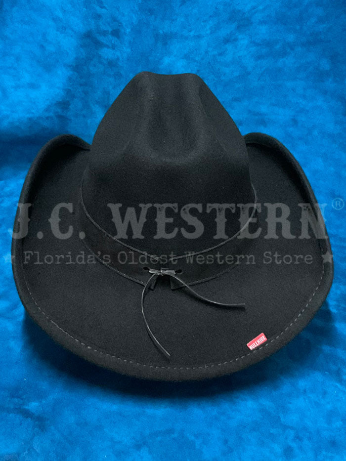 Bullhide 0483BL HORSING AROUND Kids Premium Wool Western Hat Black side / front view. If you need any assistance with this item or the purchase of this item please call us at five six one seven four eight eight eight zero one Monday through Saturday 10:00a.m EST to 8:00 p.m EST