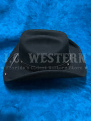 Bullhide 0483BL HORSING AROUND Kids Premium Wool Western Hat Black right side view. If you need any assistance with this item or the purchase of this item please call us at five six one seven four eight eight eight zero one Monday through Saturday 10:00a.m EST to 8:00 p.m EST