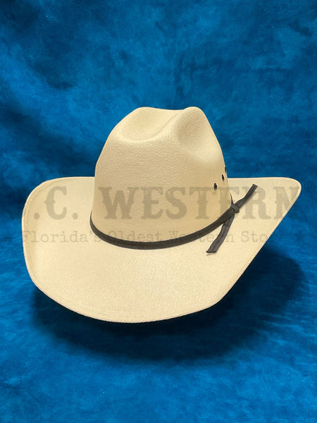 Bullhide 1025R BACK IN THE SADDLE Kids Western Hat Off White side / front view. If you need any assistance with this item or the purchase of this item please call us at five six one seven four eight eight eight zero one Monday through Saturday 10:00a.m EST to 8:00 p.m EST