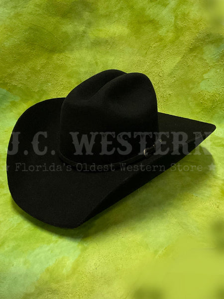 Twister T7101001 DALLAS Wool Western Hat Black side / front view. If you need any assistance with this item or the purchase of this item please call us at five six one seven four eight eight eight zero one Monday through Saturday 10:00a.m EST to 8:00 p.m EST