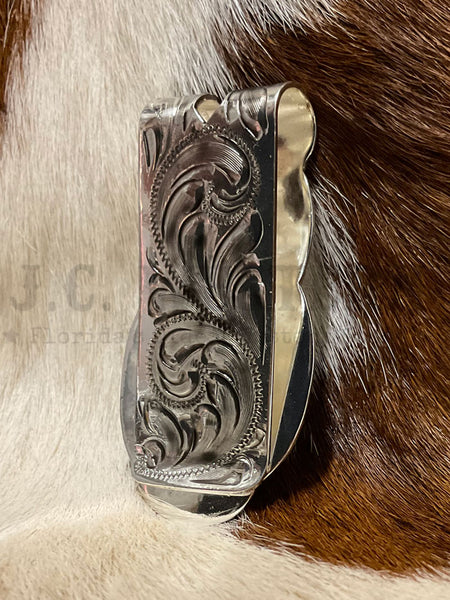Fashionwest MC-01G Guns Western Money Clip Gold And Silver back view. If you need any assistance with this item or the purchase of this item please call us at five six one seven four eight eight eight zero one Monday through Saturday 10:00a.m EST to 8:00 p.m EST