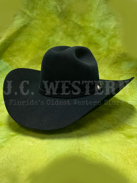Resistol RFMDNT-094248 MIDNIGHT 6X Felt Hat Navy side / front view. If you need any assistance with this item or the purchase of this item please call us at five six one seven four eight eight eight zero one Monday through Saturday 10:00a.m EST to 8:00 p.m EST