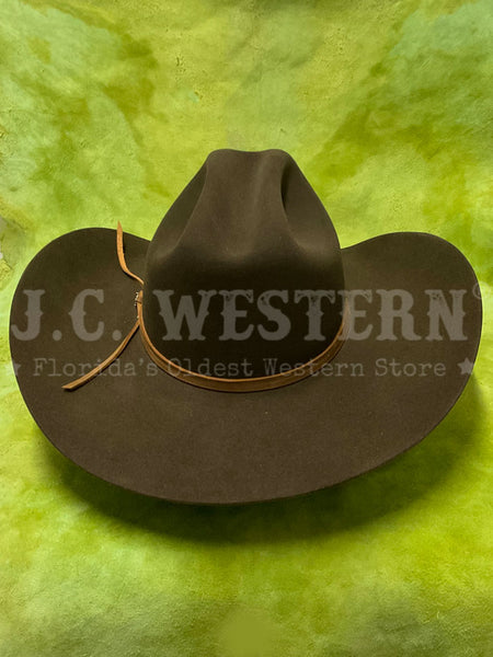 Stetson SFGIBB-914242 GIBBY 6x Felt Hat Sage back view. If you need any assistance with this item or the purchase of this item please call us at five six one seven four eight eight eight zero one Monday through Saturday 10:00a.m EST to 8:00 p.m EST