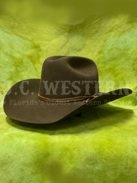 Stetson SFGIBB-914242 GIBBY 6x Felt Hat Sage side / front view. If you need any assistance with this item or the purchase of this item please call us at five six one seven four eight eight eight zero one Monday through Saturday 10:00a.m EST to 8:00 p.m EST