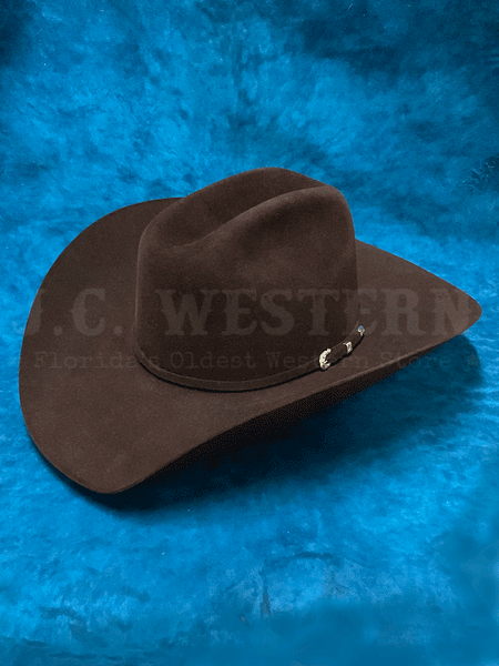 Serratelli VEGASCHVEL 8X Felt Western Hat Cherry Velvet  front and side view. If you need any assistance with this item or the purchase of this item please call us at five six one seven four eight eight eight zero one Monday through Saturday 10:00a.m EST to 8:00 p.m EST