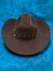 Serratelli VEGASCHVEL 8X Felt Western Hat Cherry Velvet  back view. If you need any assistance with this item or the purchase of this item please call us at five six one seven four eight eight eight zero one Monday through Saturday 10:00a.m EST to 8:00 p.m EST