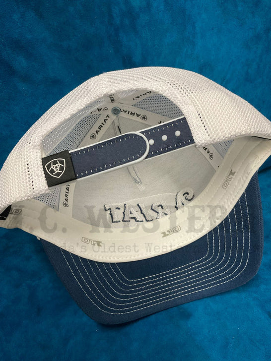 Ariat A300086603 Flexfit 110 Cap White And Navy back view. If you need any assistance with this item or the purchase of this item please call us at five six one seven four eight eight eight zero one Monday through Saturday 10:00a.m EST to 8:00 p.m EST