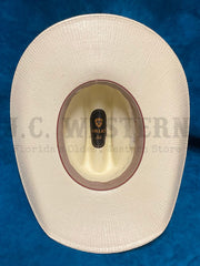 Ariat A73172 Bangora Straw Hat Ivory inside view. If you need any assistance with this item or the purchase of this item please call us at five six one seven four eight eight eight zero one Monday through Saturday 10:00a.m EST to 8:00 p.m EST
