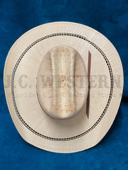 Ariat A73124 Bangora Straw Hat Tan view from above. If you need any assistance with this item or the purchase of this item please call us at five six one seven four eight eight eight zero one Monday through Saturday 10:00a.m EST to 8:00 p.m EST