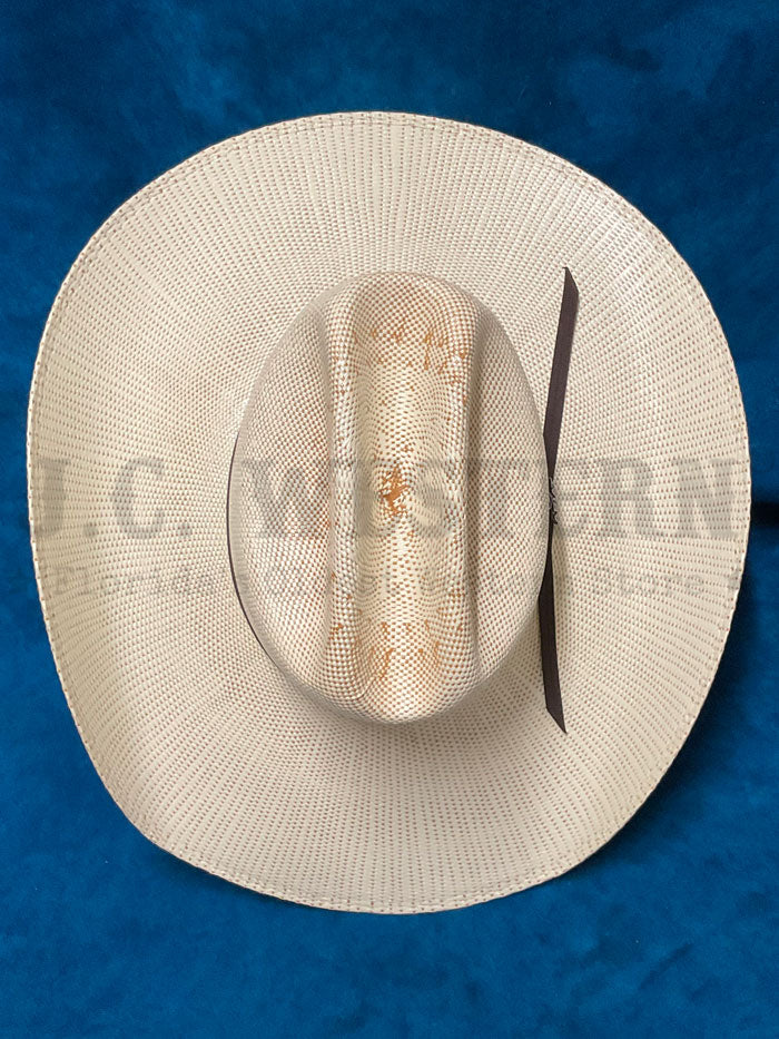 Ariat A73242 Bangora Straw Hat Ivory Tan side / front view. If you need any assistance with this item or the purchase of this item please call us at five six one seven four eight eight eight zero one Monday through Saturday 10:00a.m EST to 8:00 p.m EST