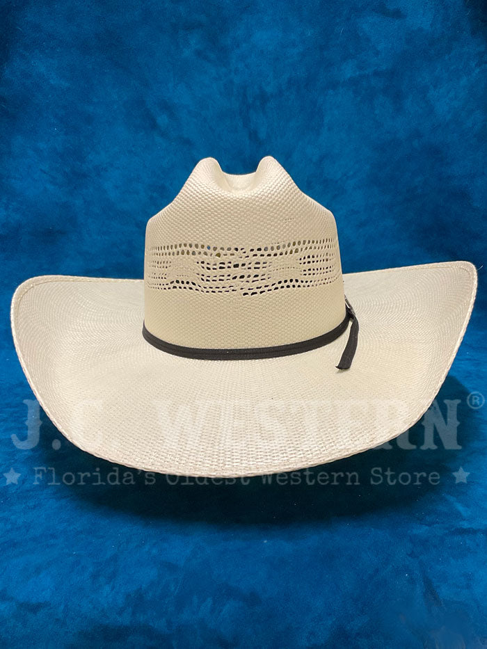 Ariat A73102 Bangora Straw Hat Ivory side / front view. If you need any assistance with this item or the purchase of this item please call us at five six one seven four eight eight eight zero one Monday through Saturday 10:00a.m EST to 8:00 p.m EST