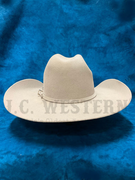 Justin JF0357RIATXL RIATA 3X Wool Western Hat Platinum Silver back view. If you need any assistance with this item or the purchase of this item please call us at five six one seven four eight eight eight zero one Monday through Saturday 10:00a.m EST to 8:00 p.m EST