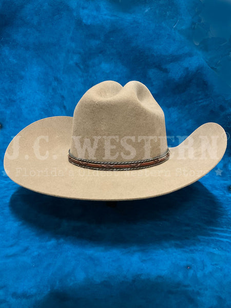 Justin JF0242GALP40 2X Gallop Premium Wool Hat Dark Khaki Fawn back view. If you need any assistance with this item or the purchase of this item please call us at five six one seven four eight eight eight zero one Monday through Saturday 10:00a.m EST to 8:00 p.m EST