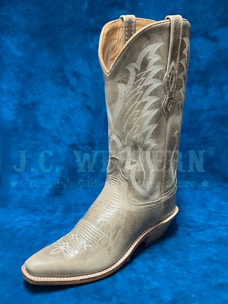 Old West LF1642 Womens All Over Leather Snip Toe Boots Natural front and side view. If you need any assistance with this item or the purchase of this item please call us at five six one seven four eight eight eight zero one Monday through Saturday 10:00a.m EST to 8:00 p.m EST