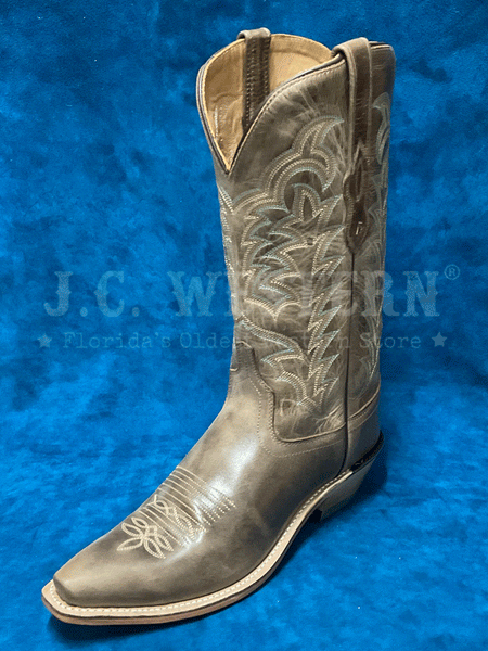 Old West LF1597 Womens All Over Leather Snip Toe Boots Taupe front and side view. If you need any assistance with this item or the purchase of this item please call us at five six one seven four eight eight eight zero one Monday through Saturday 10:00a.m EST to 8:00 p.m EST