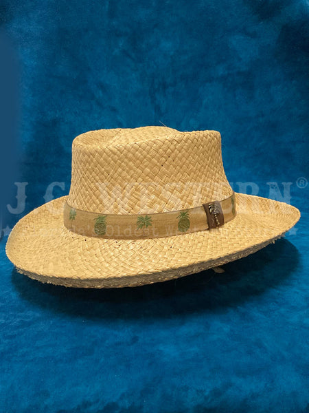 Scala MR73-NAT Straw Hat Natural side / front view. If you need any assistance with this item or the purchase of this item please call us at five six one seven four eight eight eight zero one Monday through Saturday 10:00a.m EST to 8:00 p.m EST