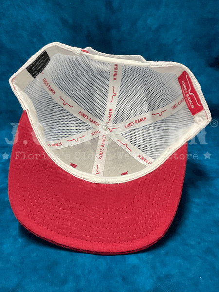 Kimes Ranch ROY Mesh Back High Profile Cap Red inside view. If you need any assistance with this item or the purchase of this item please call us at five six one seven four eight eight eight zero one Monday through Saturday 10:00a.m EST to 8:00 p.m EST