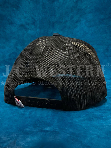 Ariat A300086103 Basket Weave American Flag Cap Navy back view. If you need any assistance with this item or the purchase of this item please call us at five six one seven four eight eight eight zero one Monday through Saturday 10:00a.m EST to 8:00 p.m EST