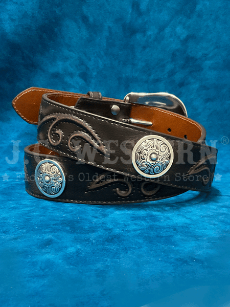 Nocona N3499701 Womens Western Belt Dark Brown back. If you need any assistance with this item or the purchase of this item please call us at five six one seven four eight eight eight zero one Monday through Saturday 10:00a.m EST to 8:00 p.m EST